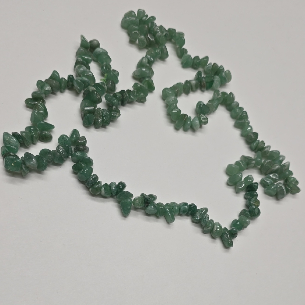 Green Stone Beaded Necklace